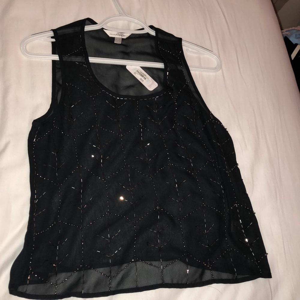 Black crop top